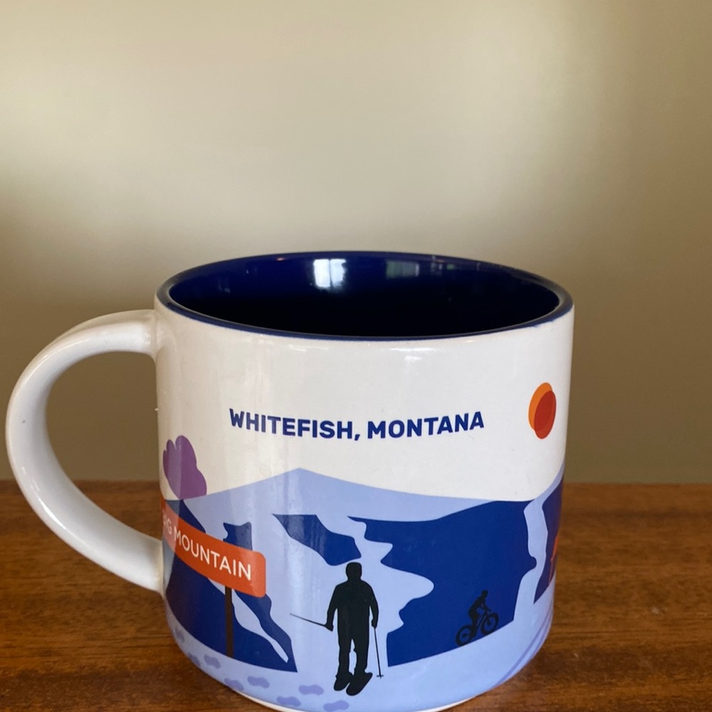 Mug NWT Big Mountain Whitefish Montana Exc Shape 18oz
